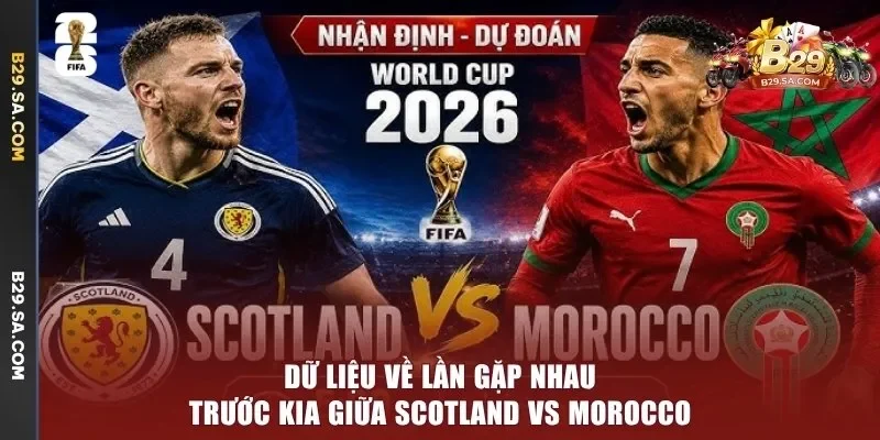 Dữ liệu về lần gặp nhau trước kia giữa Scotland vs Morocco