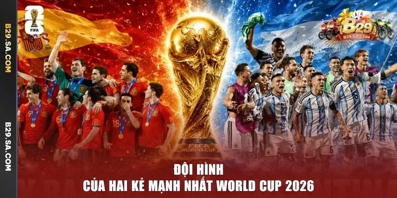 Đội hình của hai kẻ mạnh nhất World Cup 2026